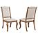 Brockway Tufted Side Chairs Cream and Barley Brown (Set of 2) by Coaster