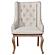 Brockway Tufted Arm Chairs Cream and Barley Brown (Set of 2) by Coaster