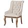 Brockway Tufted Arm Chairs Cream and Barley Brown (Set of 2) by Coaster