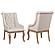 Brockway Tufted Arm Chairs Cream and Barley Brown (Set of 2) by Coaster