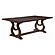 Brockway Trestle Dining Table Antique Java by Coaster