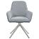 Abby Flare Arm Side Chair Light Grey and Chrome by Coaster