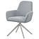 Abby Flare Arm Side Chair Light Grey and Chrome by Coaster