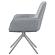 Abby Flare Arm Side Chair Light Grey and Chrome by Coaster