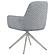 Abby Flare Arm Side Chair Light Grey and Chrome by Coaster