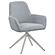 Abby Flare Arm Side Chair Light Grey and Chrome by Coaster