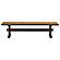 Bexley Trestle Bench Natural Honey and Espresso by Coaster