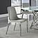 Irene Upholstered Side Chairs Light Grey and Chrome (Set of 4) by Coaster