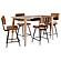 Partridge 5-piece Counter Dining Set Sheesham and Camel by Coaster