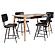 Partridge 5-piece Counter Dining Set Sheesham and Espresso by Coaster