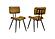 Misty Padded Side Chairs Camel and Black (Set of 2) by Coaster