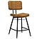 Partridge Leather Counter Chair Antique Camel (Set of 2) by Coaster