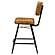 Partridge Leather Counter Chair Antique Camel (Set of 2) by Coaster