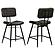 Partridge Leather Counter Chair Antique Espresso (Set of 2) by Coaster