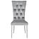 Kerwin Tufted Upholstered Side Chair (Set of 2) Grey and Chrome by Coaster