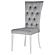 Kerwin Tufted Upholstered Side Chair (Set of 2) Grey and Chrome by Coaster