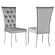 Kerwin Tufted Upholstered Side Chair (Set of 2) Grey and Chrome by Coaster