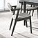 Stevie Padded Wood Dining Arm Chair Black (Set of 2) by Coaster