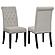 Alana Velvet Upholstered Dining Side Chair Sand (Set of 2) by Coaster