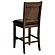 Dewey Upholstered Counter Chair Walnut (Set of 2) by Coaster