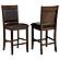 Dewey Upholstered Counter Chair Walnut (Set of 2) by Coaster