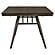 Wes Rectangular Dining Table Dark Walnut by Coaster