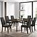 Wes 7-piece Rectangular Dining Set Grey and Dark Walnut by Coaster
