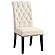 Sherry 5-piece Round Dining Set w/Beige Fabric Chairs by Coaster