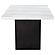 Sherry Trestle Base Marble Top Dining Table Espresso and White by Coaster