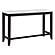 Toby Rectangular Marble Top Counter Height Table Espresso and White by Coaster