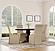 Florence Round 60-inch Pedestal Base Dining Table Black by Coaster