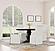 Florence Round 60-inch Pedestal Base Dining Table Black by Coaster