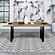 Bradshaw Rectangular Live Edge Dining Table Natural Acacia and Black by Coaster