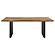 Bradshaw Rectangular Live Edge Dining Table Natural Acacia and Black by Coaster