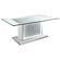 Marilyn Pedestal Rectangle Glass Top Dining Table Mirror by Coaster