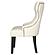 Baney Fabric Upholstered Dining Side Chair Beige and Black by Coaster