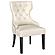 Baney Fabric Upholstered Dining Side Chair Beige and Black by Coaster