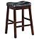 Donald Upholstered Counter Height Stools Black and Cappuccino (Set of 2) by Coaster