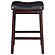 Donald Upholstered Counter Height Stools Black and Cappuccino (Set of 2) by Coaster