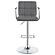 Palomar Adjustable Height Bar Stool Grey and Chrome by Coaster