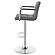 Palomar Adjustable Height Bar Stool Grey and Chrome by Coaster