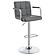 Palomar Adjustable Height Bar Stool Grey and Chrome by Coaster