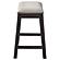 Elliston Backless Counter Height Saddle Bar Stool Dark Grey and Beige (Set of 2) by Coaster