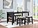 Elliston Backless Counter Height Saddle Bar Stool Dark Grey and Beige (Set of 2) by Coaster