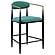Tina Fabric Upholstered Counter Chair Green (Set of 2) by Coaster