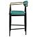 Tina Fabric Upholstered Counter Chair Green (Set of 2) by Coaster