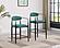 Tina Fabric Upholstered Counter Chair Green (Set of 2) by Coaster