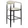 Tina Fabric Upholstered Bar Chair Beige (Set of 2) by Coaster