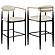 Tina Fabric Upholstered Bar Chair Beige (Set of 2) by Coaster