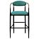 Tina Fabric Upholstered Bar Chair Green (Set of 2) by Coaster